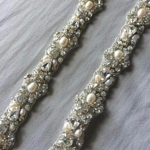 BHLDN Ariel Fitted Pearl Belt